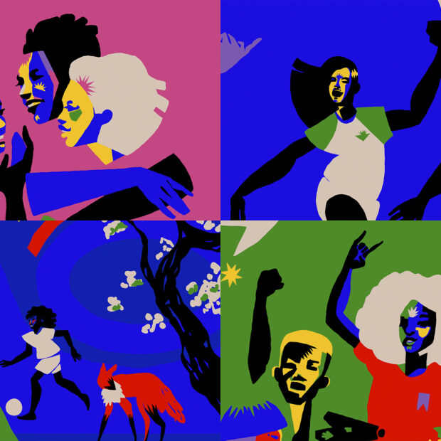 a 500 dias da copa do mundo feminina da fifa 2027™, conheça a arte que representa brasília como cidade sede