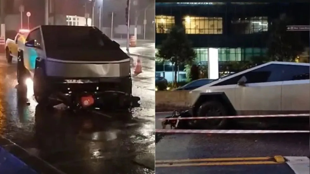 motociclista morre após bater em carro futurista da tesla na zona sul de sp