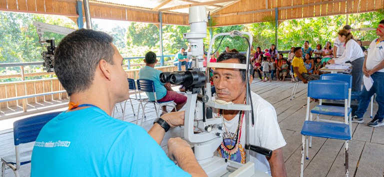 mutirão leva cirurgias oftalmológicas a indígenas do amazonas