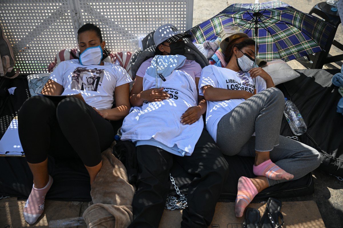 venezuela us conflict prisioners protest