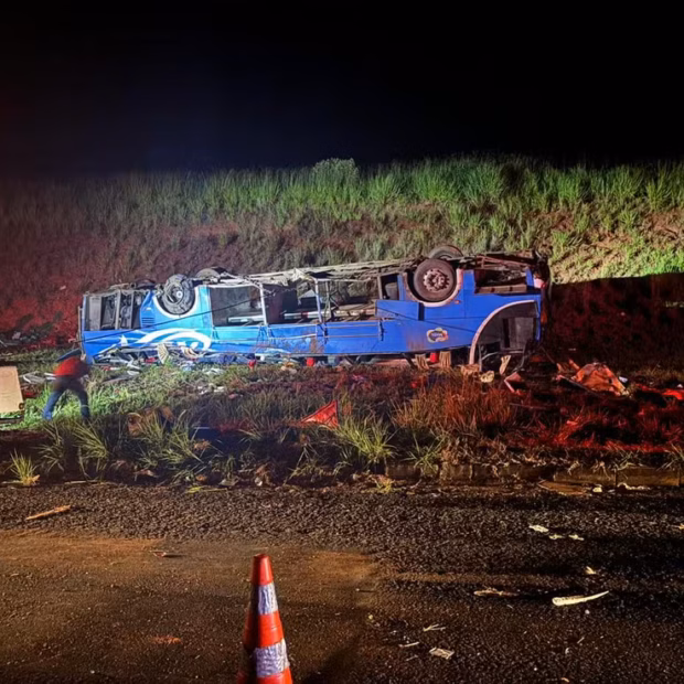 acidente com ônibus de trabalhadores rurais