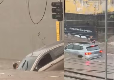 enchente em guarulhos arrasta mulher e deixa pessoas ilhadas