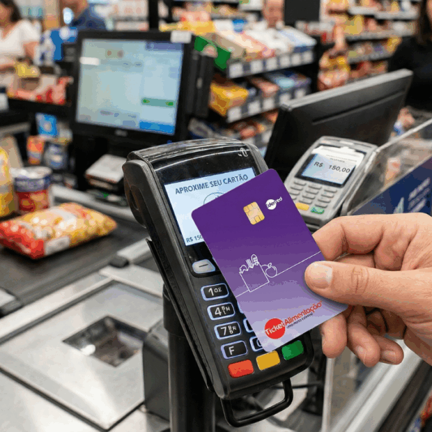 qual maquininha aceita cartão alimentação