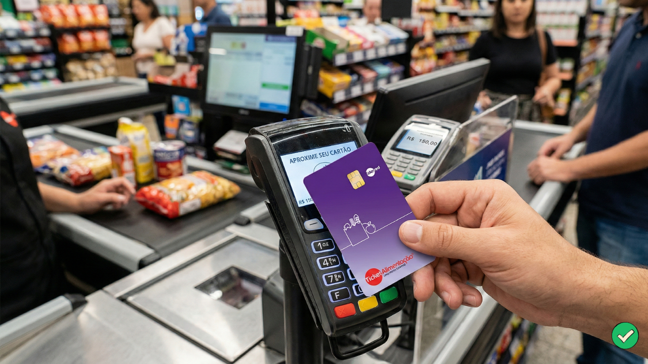 qual maquininha aceita cartão alimentação
