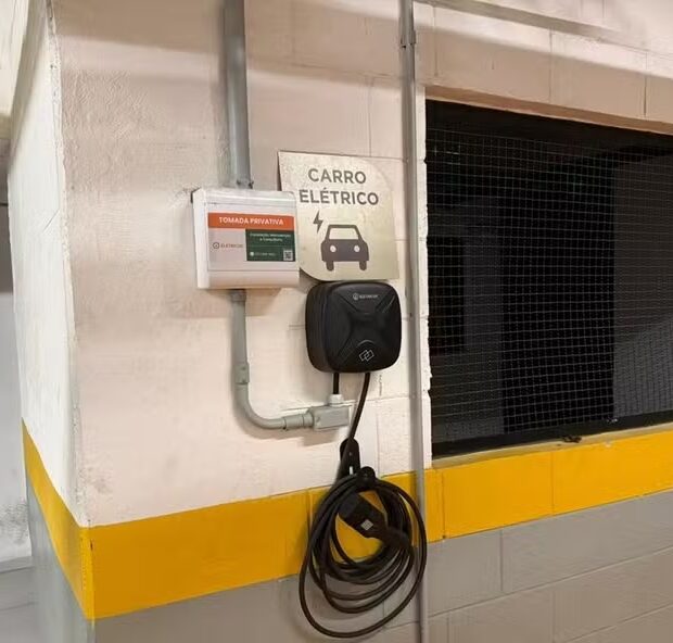 carregador de carro eletrico em predio 1