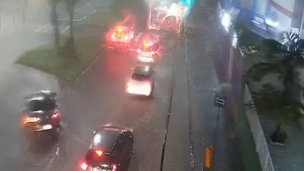 temporal causou alagamentos em sub bairros da ilha do governador na zona norte do rio