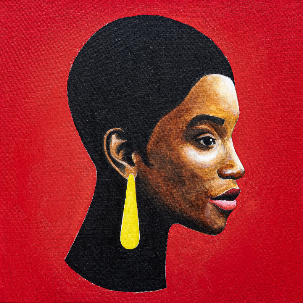 anaya, acrílico sobre tela, 40cm x 40cm, obra de jeff alan foto divulgação