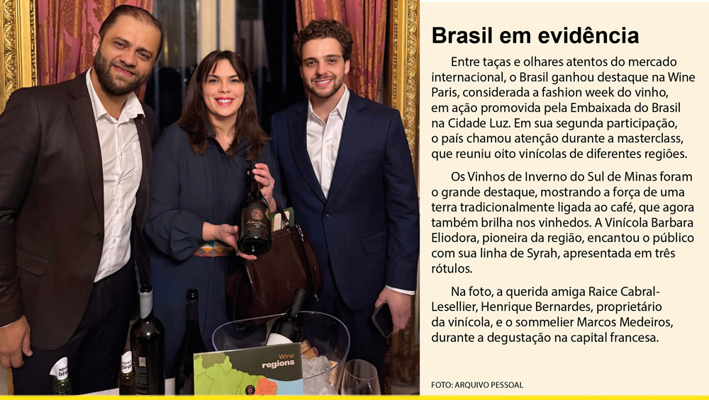 a querida amiga raice cabral lesellier, henrique bernardes, proprietário da vinícola, e o sommelier marcos medeiros