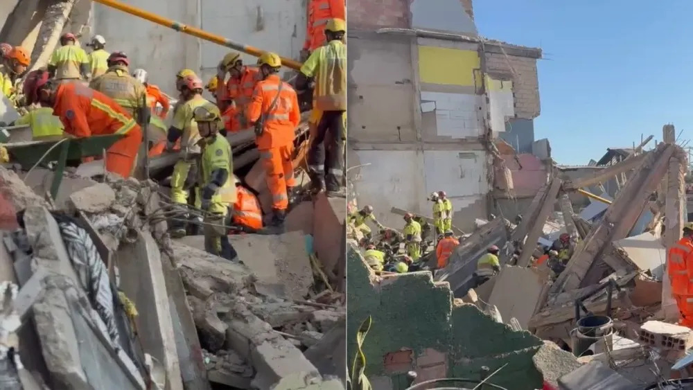 desabamento em prédio que abrigava lar para idosos deixa mortos em bh há soterrados