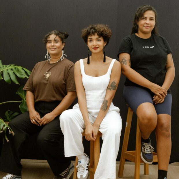 thaís holanda, waléria gregoria e didi colado, as artistas por trás do projeto cred flavv