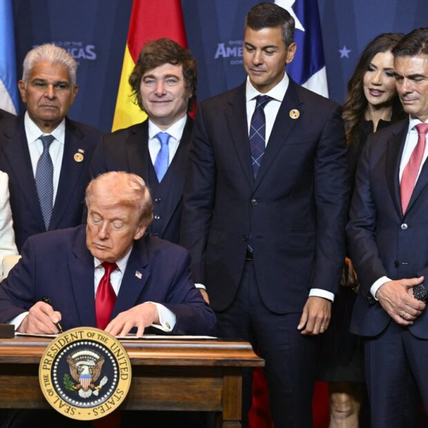 trump hosts aligned latin american leaders at international summit in florida