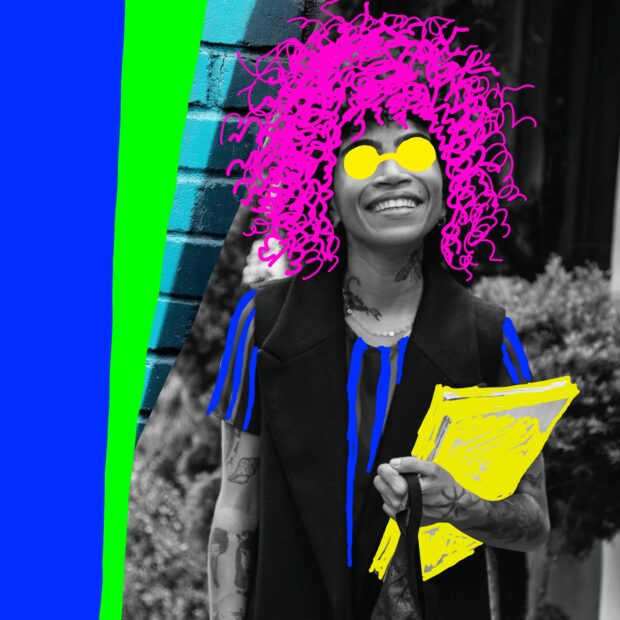 portrait person with collage technique color blocking (1) (1)