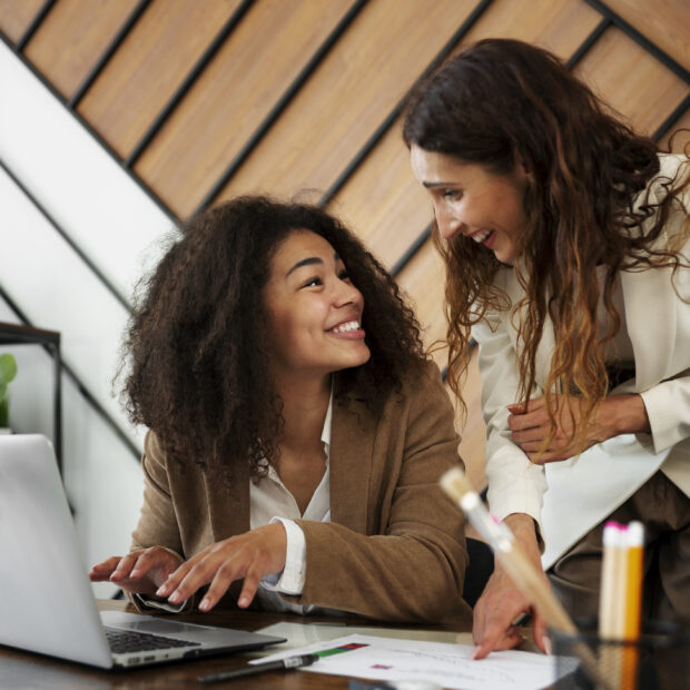 people working elegant cozy office space