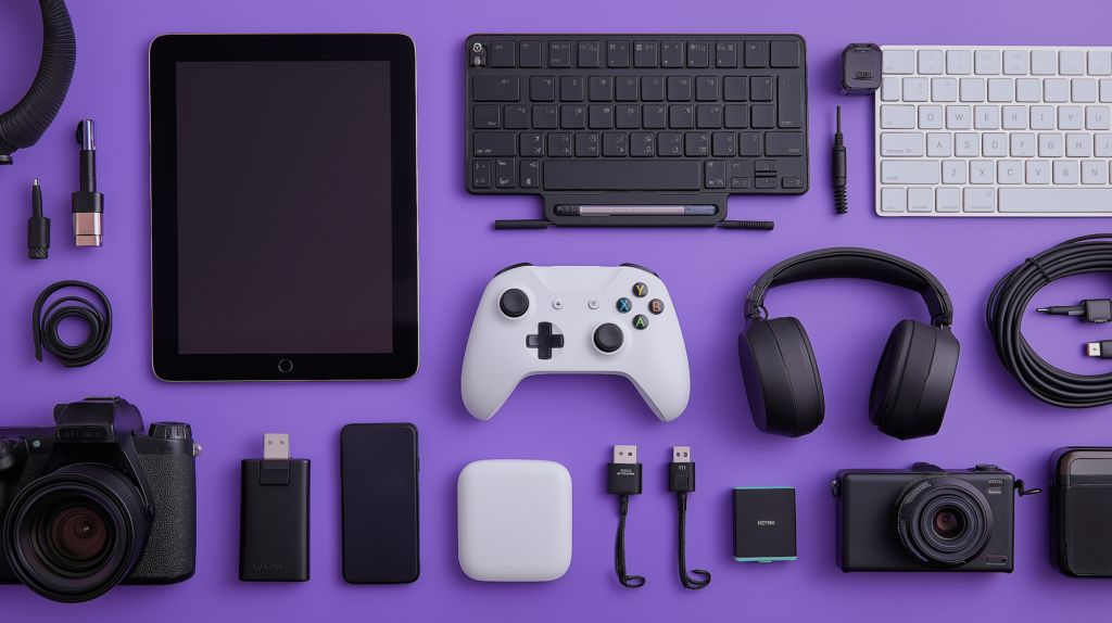 coracaoia a purple background with the items of tech and gaming 8fc2991b e4e2 4a3f 8219 0c08ab16d634