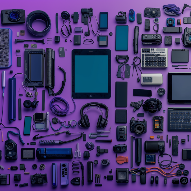 coracaoia electronic waste organized on a table old electronics 74734c69 a065 47c5 8060 9f9804407fcd (1)