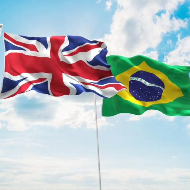 bandeiras do brasil e do reino unido