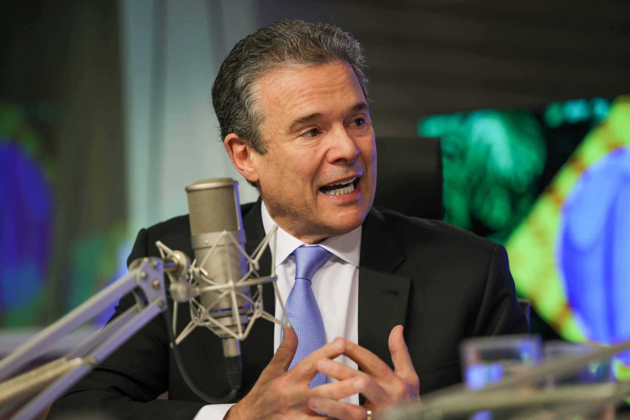 brasília (df) 21/08/2024 o ministro da pesca e aquicultura, andré de paula, participa do programa bom dia, ministro foto: fabio rodrigues pozzebom/ agência brasil