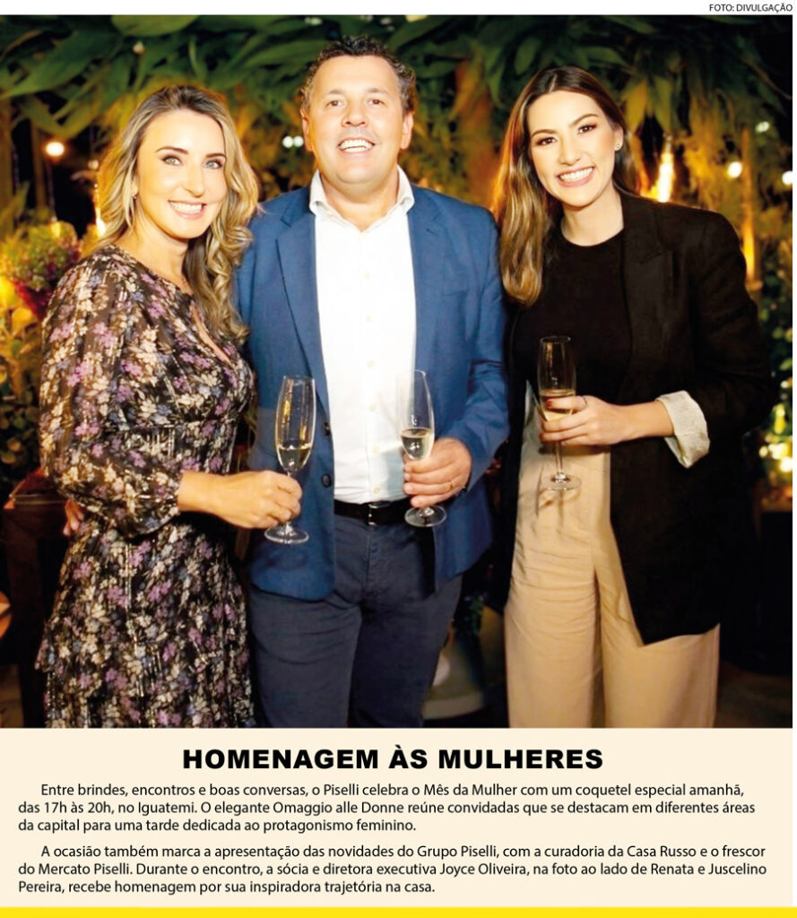 joyce oliveira, ao lado de renata pereira e juscelino pereira