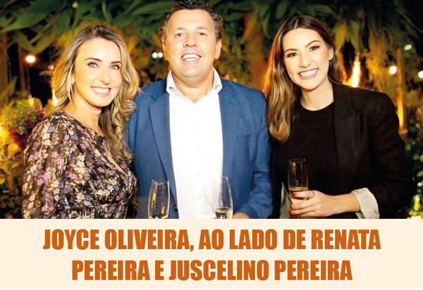 joyce oliveira, ao lado de renata pereira e juscelino pereira capa