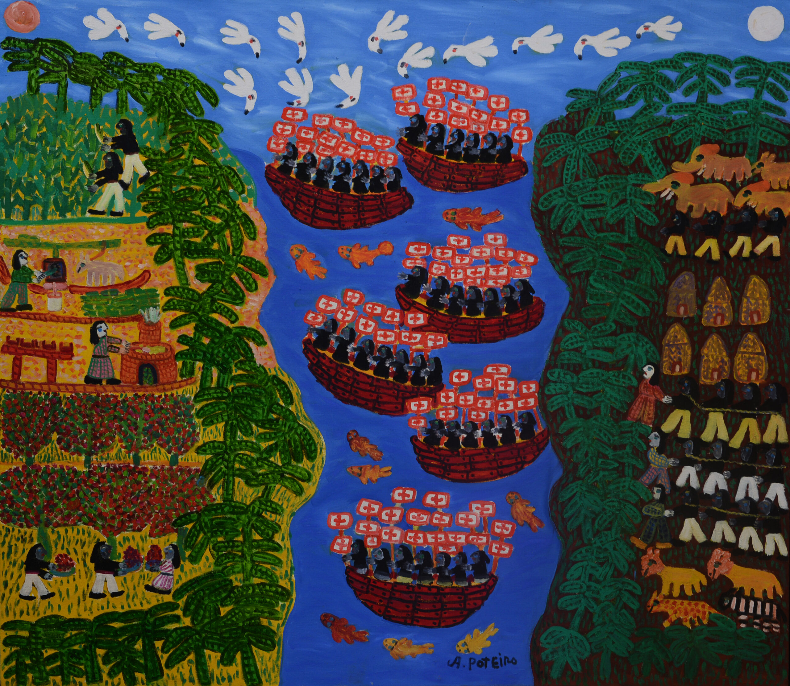 os negreiros série 500 anos antonio poteiro 135x155cm 1999 2000