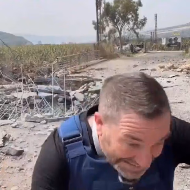 jronalsita britânico escapa de míssil israelense durante transmissão ao vivo