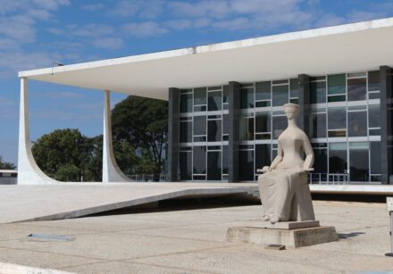 palácio do supremo tribunal federal na praça dos três poderes em brasília
