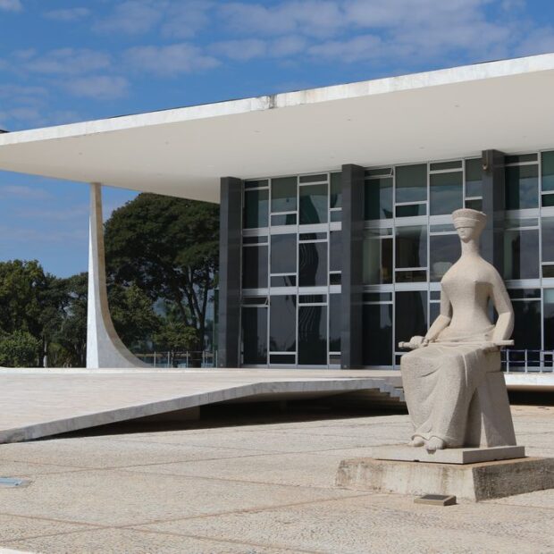 palácio do supremo tribunal federal na praça dos três poderes em brasília
