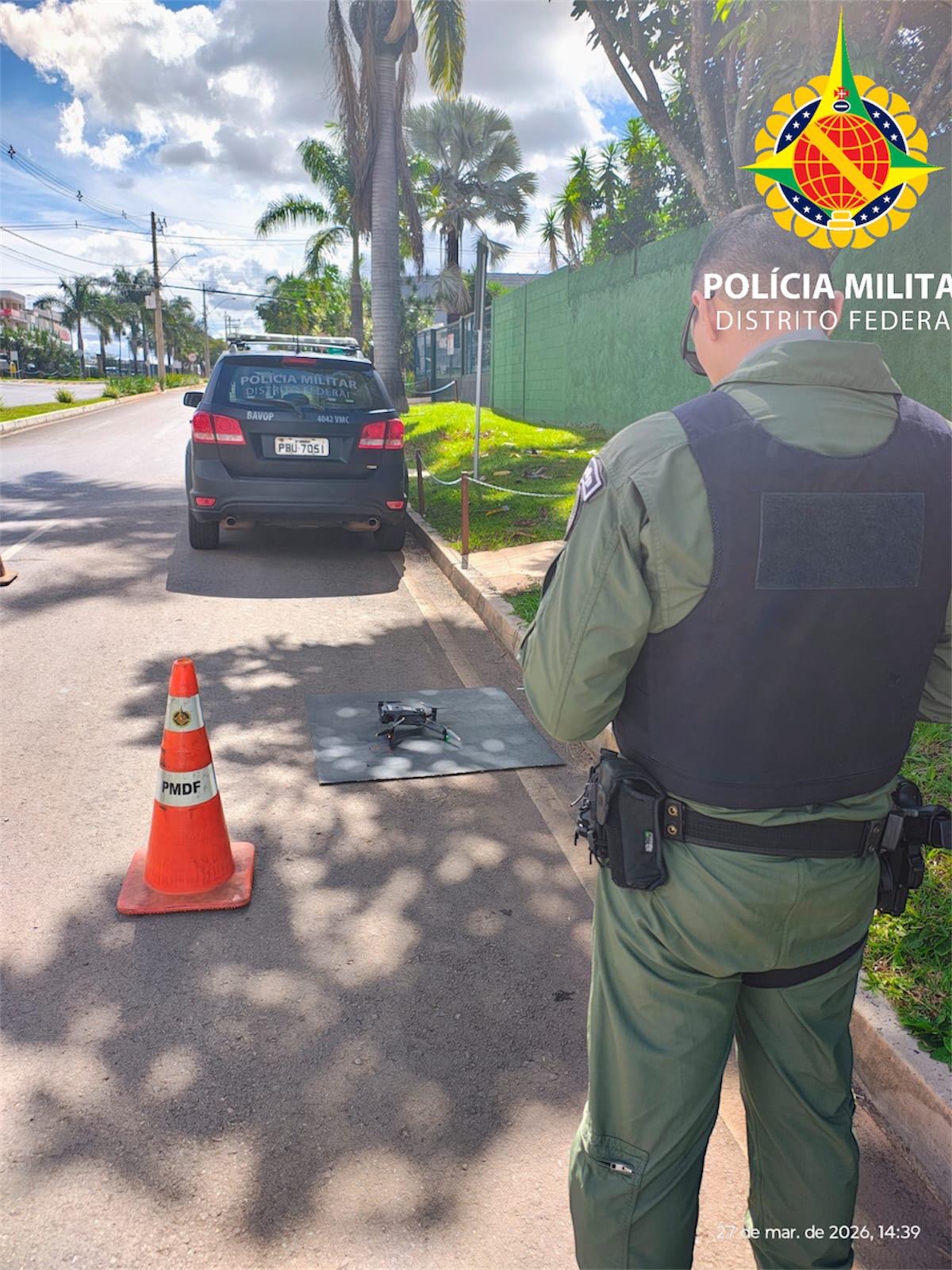 PMDF atua contra uso irregular de drones próximo à casa de Bolsonaro no DF