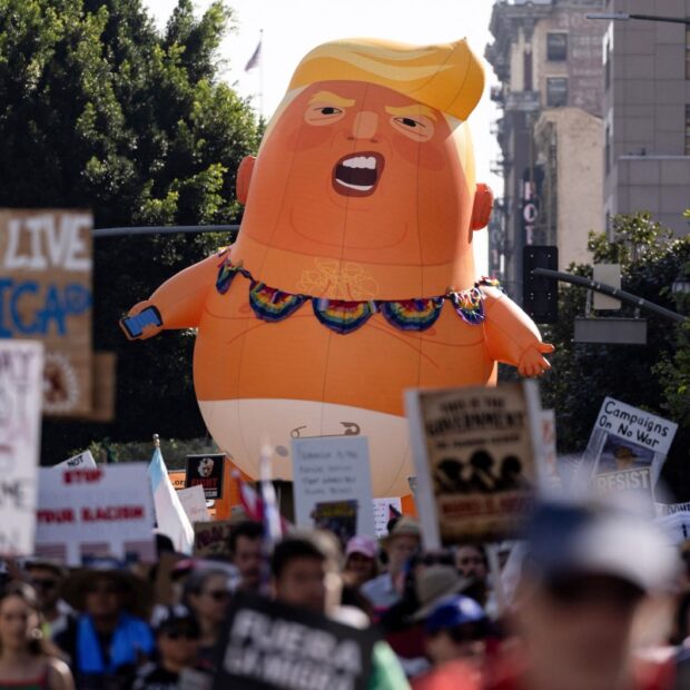 day of anti trump demos "no kings"