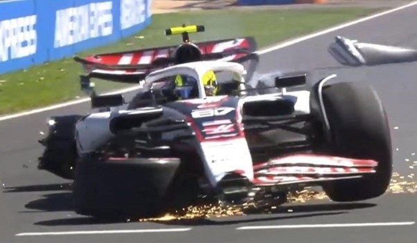 Modo de recarga causa grave colisão envolvendo piloto da Haas e vira crise de segurança na F1