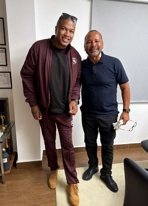 Jonathas Groscove e Neymar pai se reúnem e trocam visão de negócios