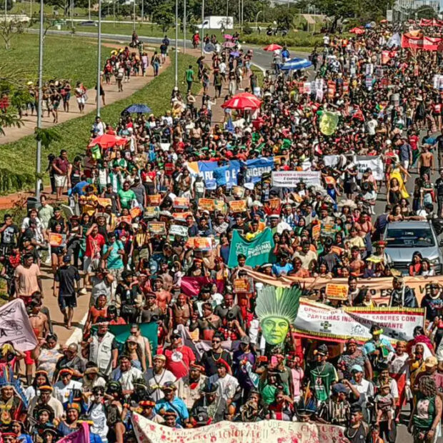 indigenas brasilia marco temporal
