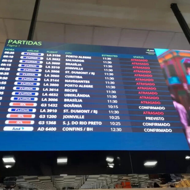 interrupção em tráfego aéreo sp