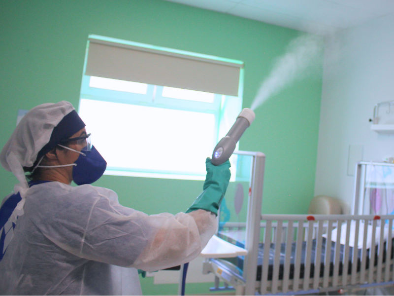 HCB reduz 50% do tempo de liberação de leitos com tecnologia de higienização