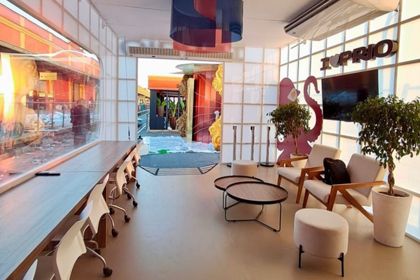 Estande I Love PRIO no Rio Fashion Week