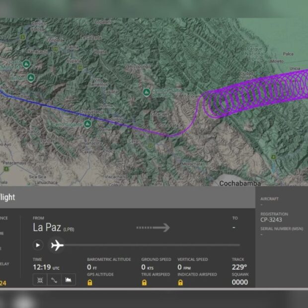 'voo fantasma' bolívia;