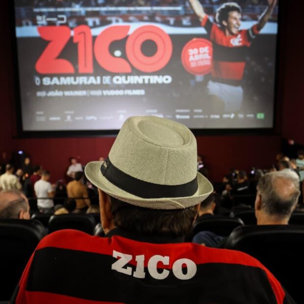 A pré-estreia de “Zico, o Samurai de Quintino” reuniu torcidas organizadas e famosos no Cinemark da Barra da Tijuca | Créditos: Douglas Shineidr