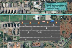 16.4. foto divulgação detran df abaixo de tráfego de veículos