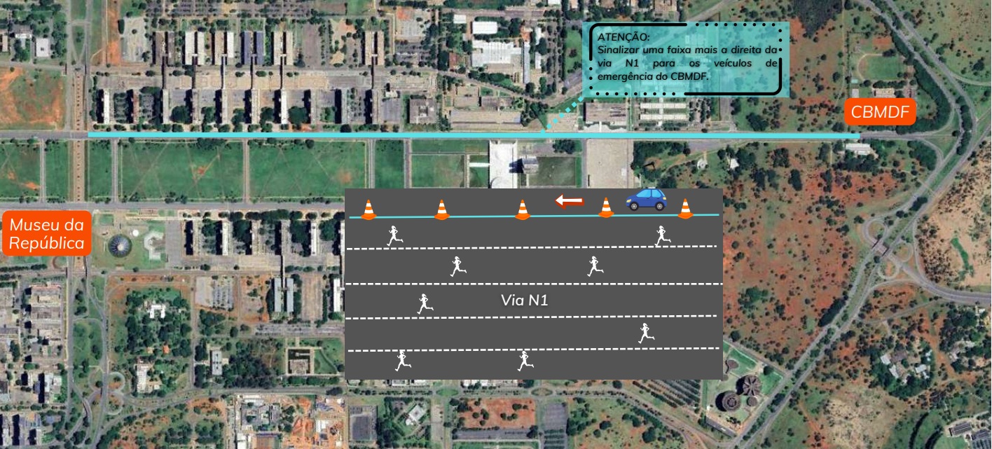 16.4. foto divulgação detran df abaixo de tráfego de veículos
