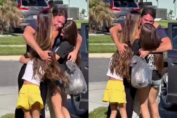 Rebeca Ramagem recebe marido na porta de casa após soltura nos EUA | Reprodução (Instagram)