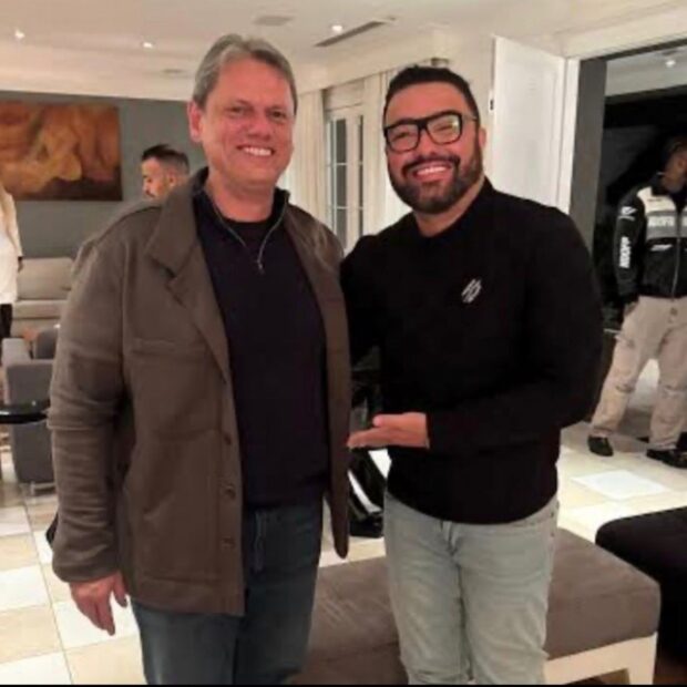 Tarcísio e empresário do funk preso