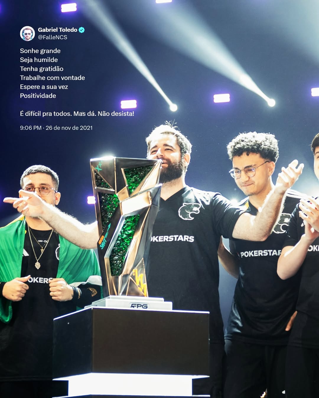 FalleN anuncia aposentadoria e confirma fim de carreira como jogador em 2026