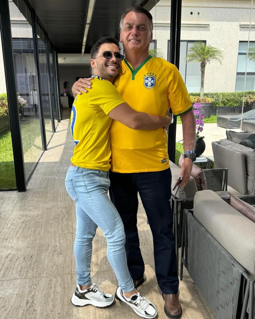 Agustin e Jair Bolsonaro | Reprodução (Instagram)