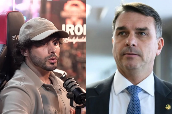 Agustin Fernandez: “Flávio Bolsonaro não conecta e a eleição já está perdida” | Reprodução (YouTube e Agência Senado))