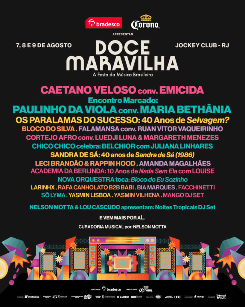 Realizado em agosto, no Jockey Club Brasileiro, Rio de Janeiro, festival celebra a diversidade e a riqueza da música brasileira unindo diferentes gerações