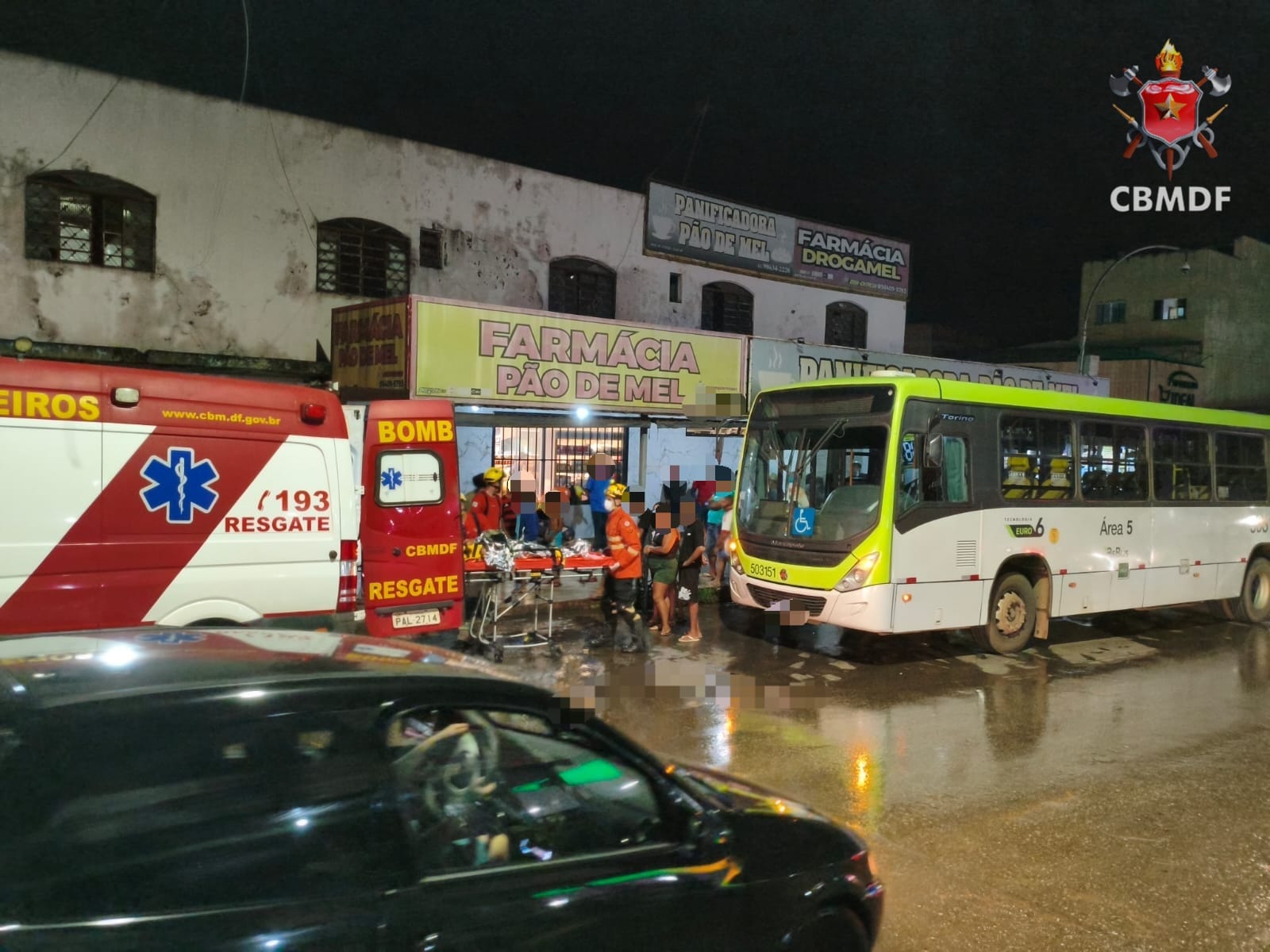 Ônibus atinge criança em Ceilândia e mobiliza resgate no fim da tarde