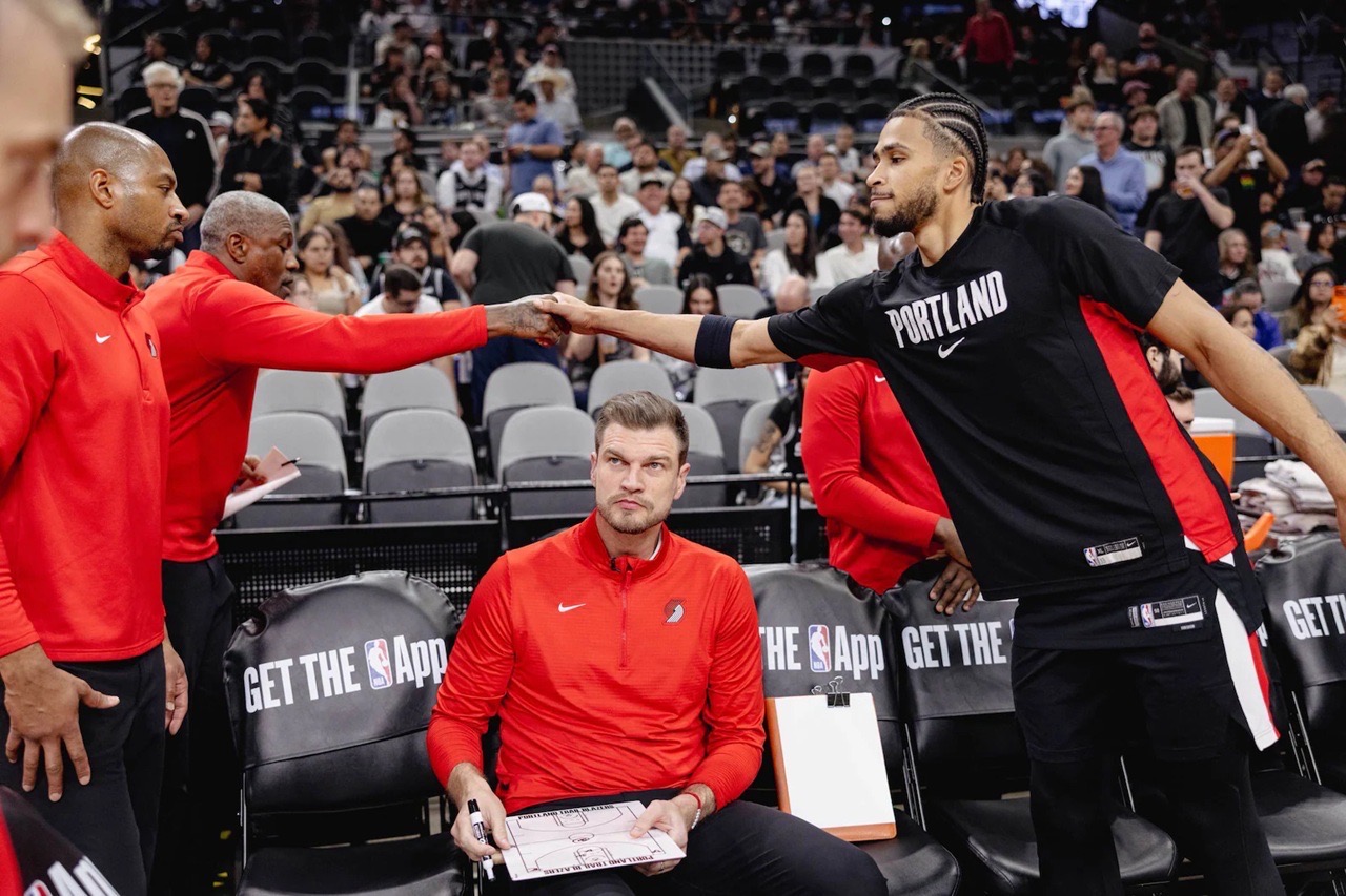 Tiago Splitter levou o Portland Trail Blazers aos playoffs da NBA. Foto: Bruce Ely / Trail Blazers 3