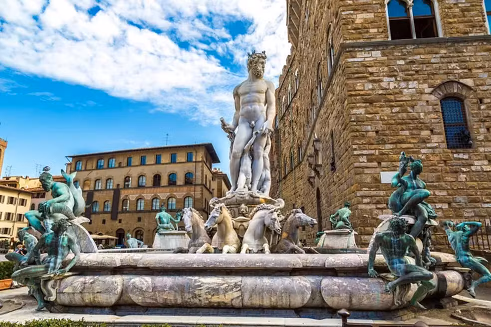 Fonte de Netuno, em Florença, na Itália | Divulgação/Ministério do Turismo da Itália