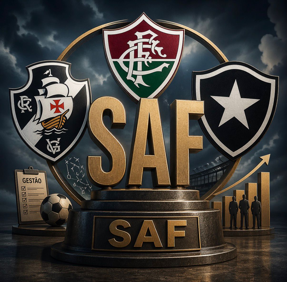 Botafogo implode, Vasco patina e Fluminense enxerga o risco real do modelo de SAF
