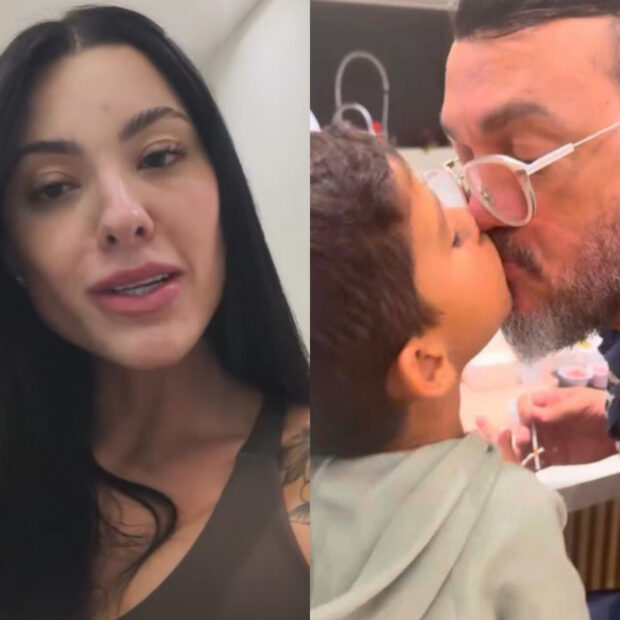 rayane se pronuncia apos polemica envolvendo selinho de belo em seu filho